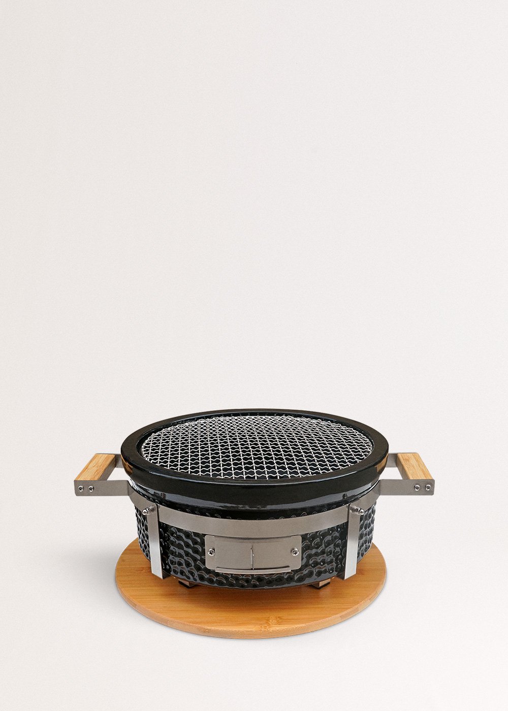 CREATE - BBQ KAMADO HIBACHI - Barbecue rotondo con griglia e piastra