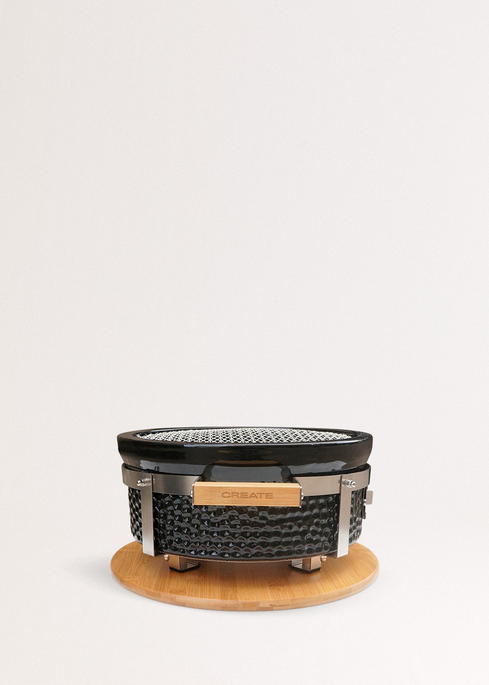 CREATE - BBQ KAMADO HIBACHI - Barbecue rotondo con griglia e piastra