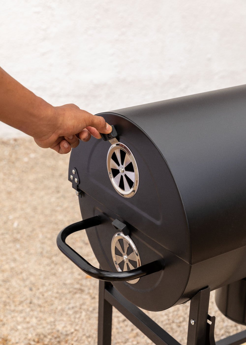 CREATE - BBQ SMOKEY - Barbecue affumicatore a carbone con ruote