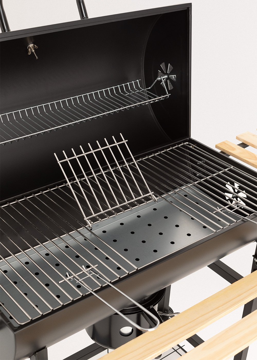 CREATE - BBQ SMOKEY - Barbecue affumicatore a carbone con ruote