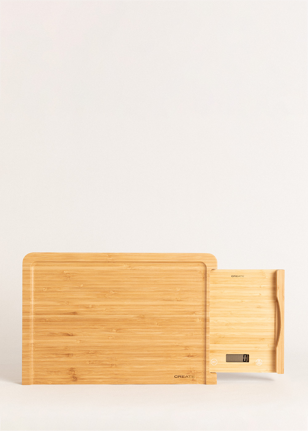 CREATE - BOARD SCALE BAMBOO - Tagliere da cucina con bilancia integrata
