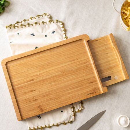 CREATE - BOARD SCALE BAMBOO - Tagliere da cucina con bilancia integrata