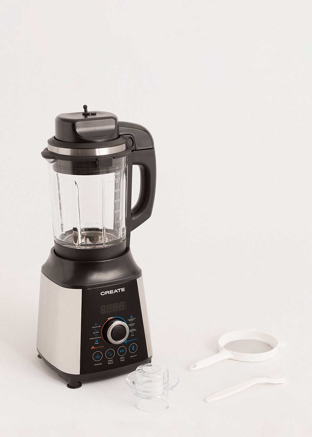 CREATE - CHEF VACUUM - Frullatore a caraffa e riscaldante con funzione sottovuoto