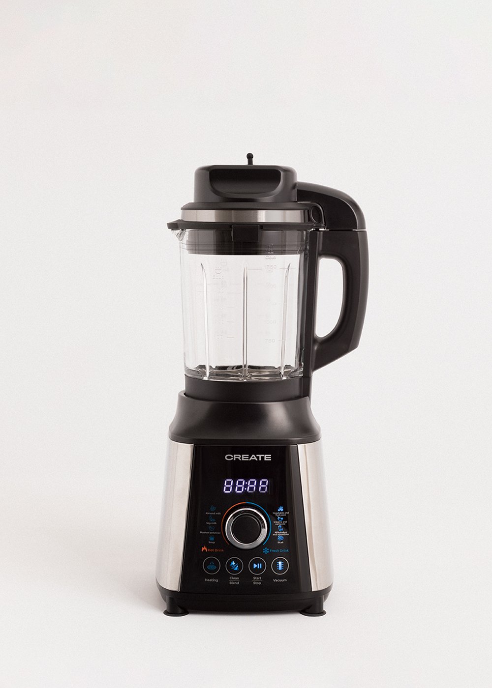 CREATE - CHEF VACUUM - Frullatore a caraffa e riscaldante con funzione sottovuoto