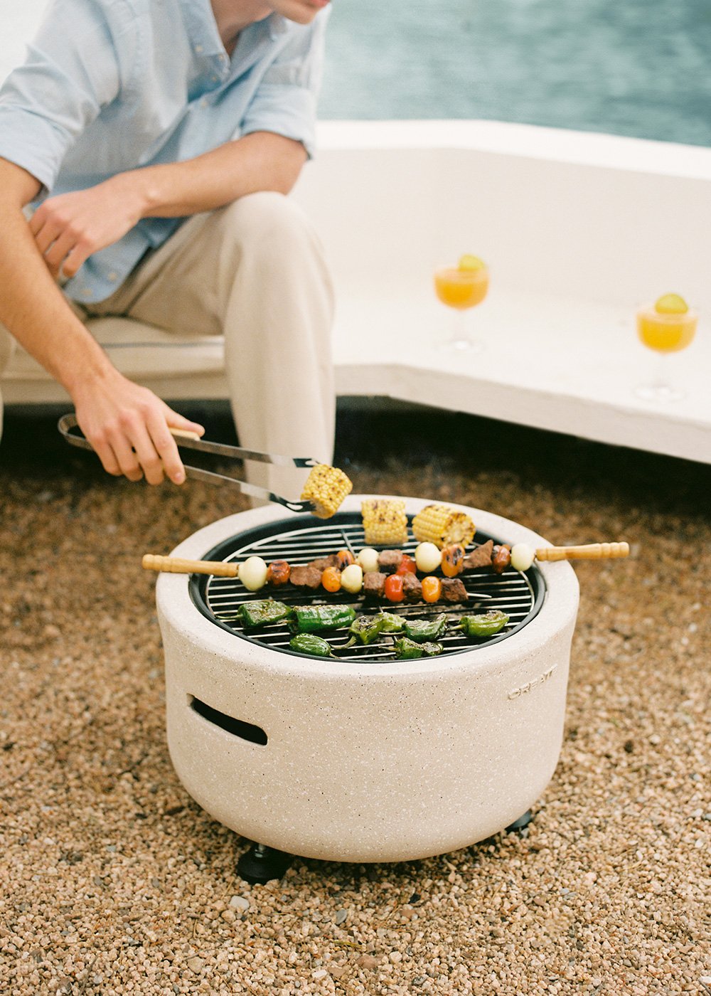CREATE - FIRE BOWL GRILL - Braciere da esterno con grill