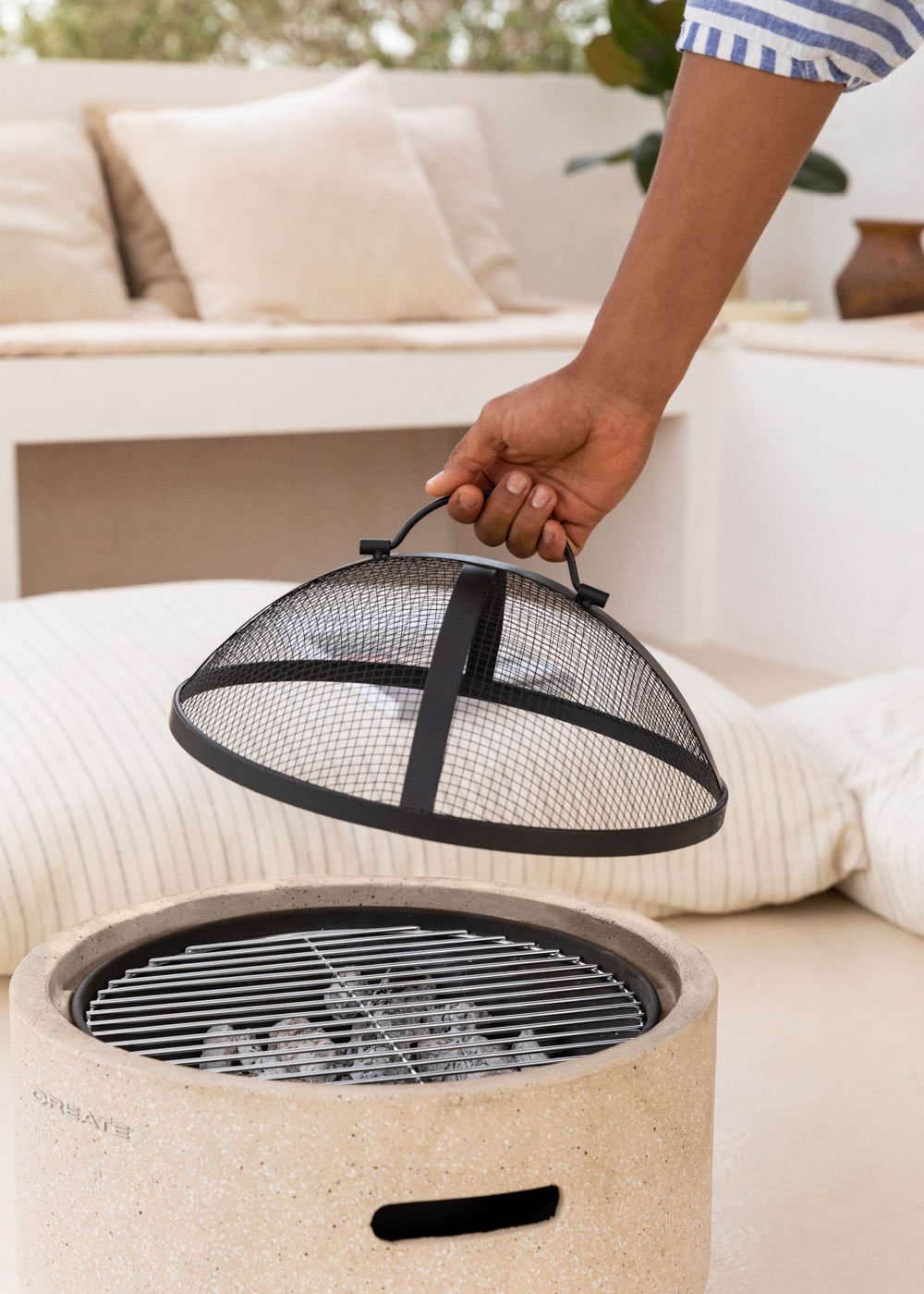 CREATE - FIRE BOWL GRILL - Braciere da esterno con grill