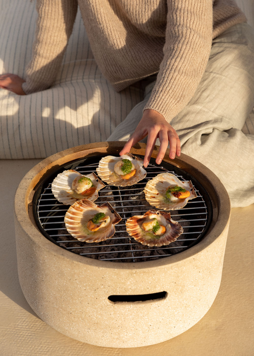 CREATE - FIRE BOWL GRILL - Braciere da esterno con grill