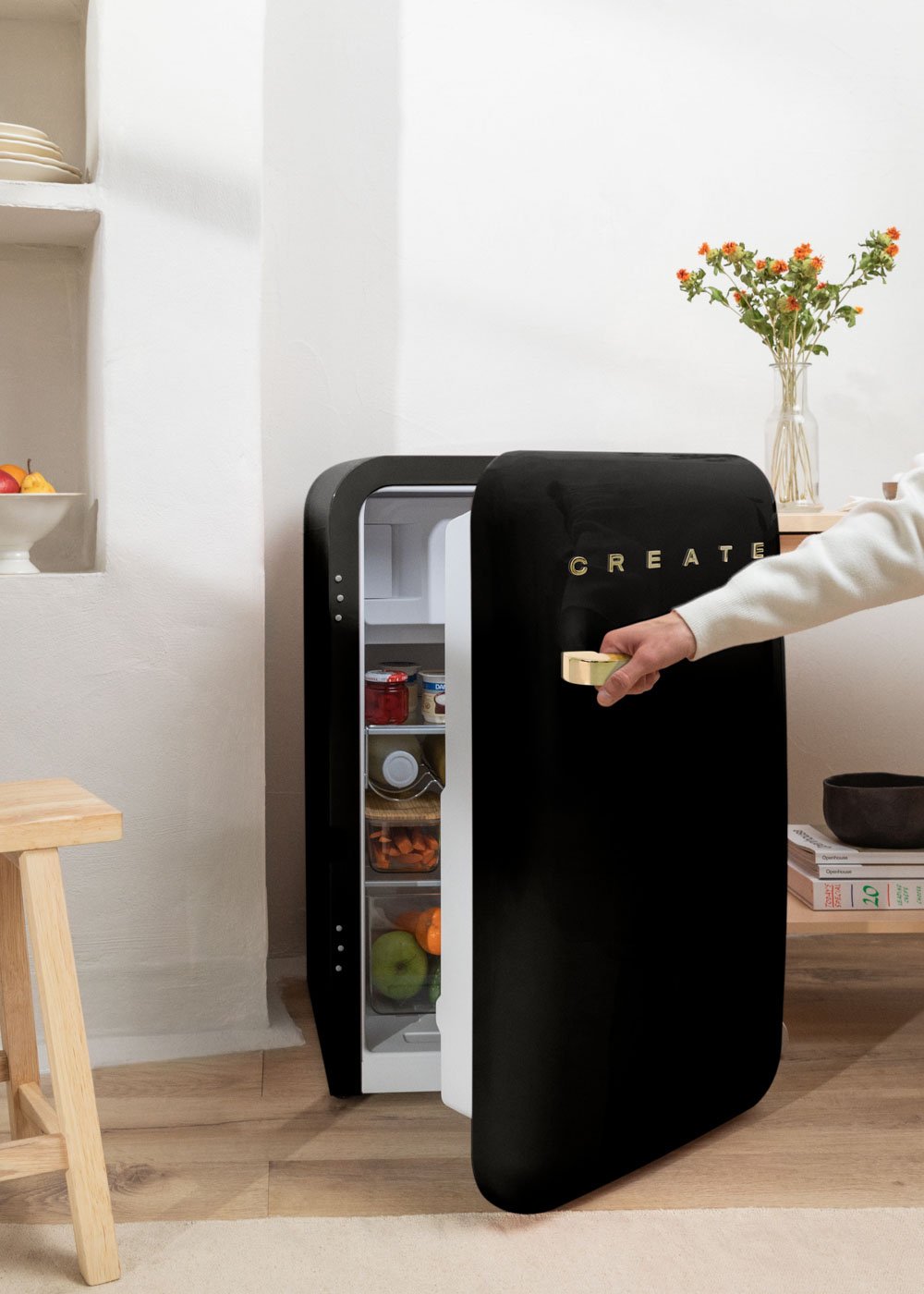 CREATE - FRIDGE RETRO 107L - Frigorifero in stile retrò
