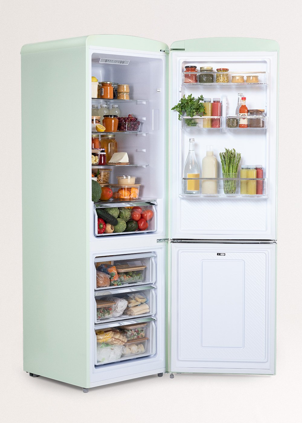 CREATE - FRIDGE STYLANCE 330L - Frigorifero combinato in stile retrò