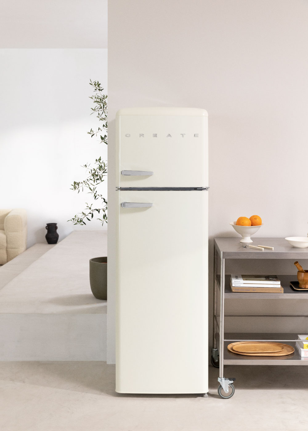 CREATE - FRIDGE STYLANCE TOP 246L - Frigorifero combinato in stile retrò