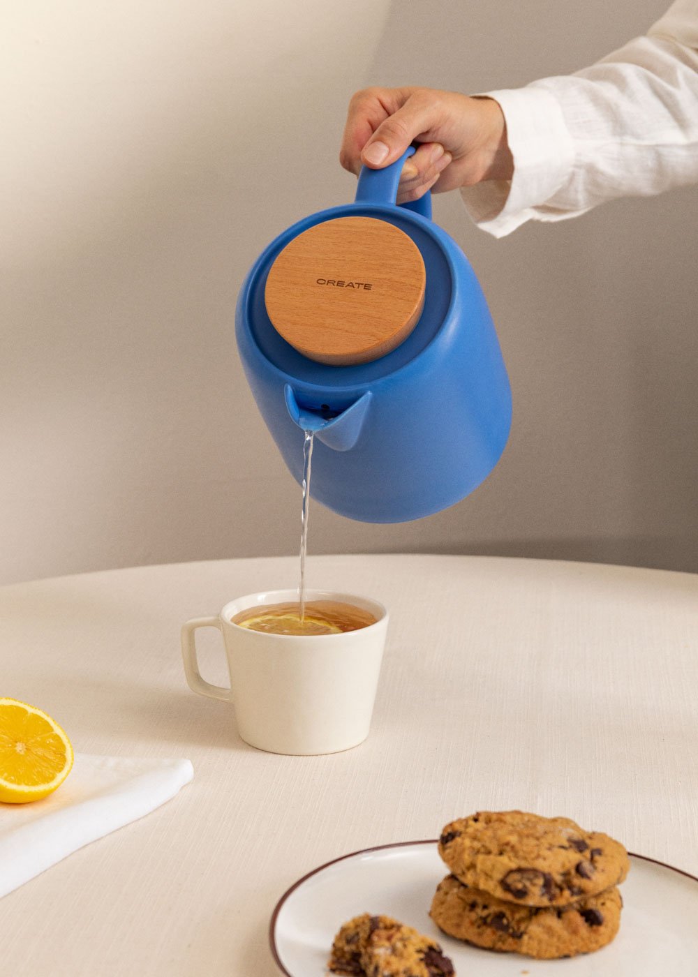 CREATE - KETTLE CERAMIC - Bollitore elettrico in ceramica da 1 L