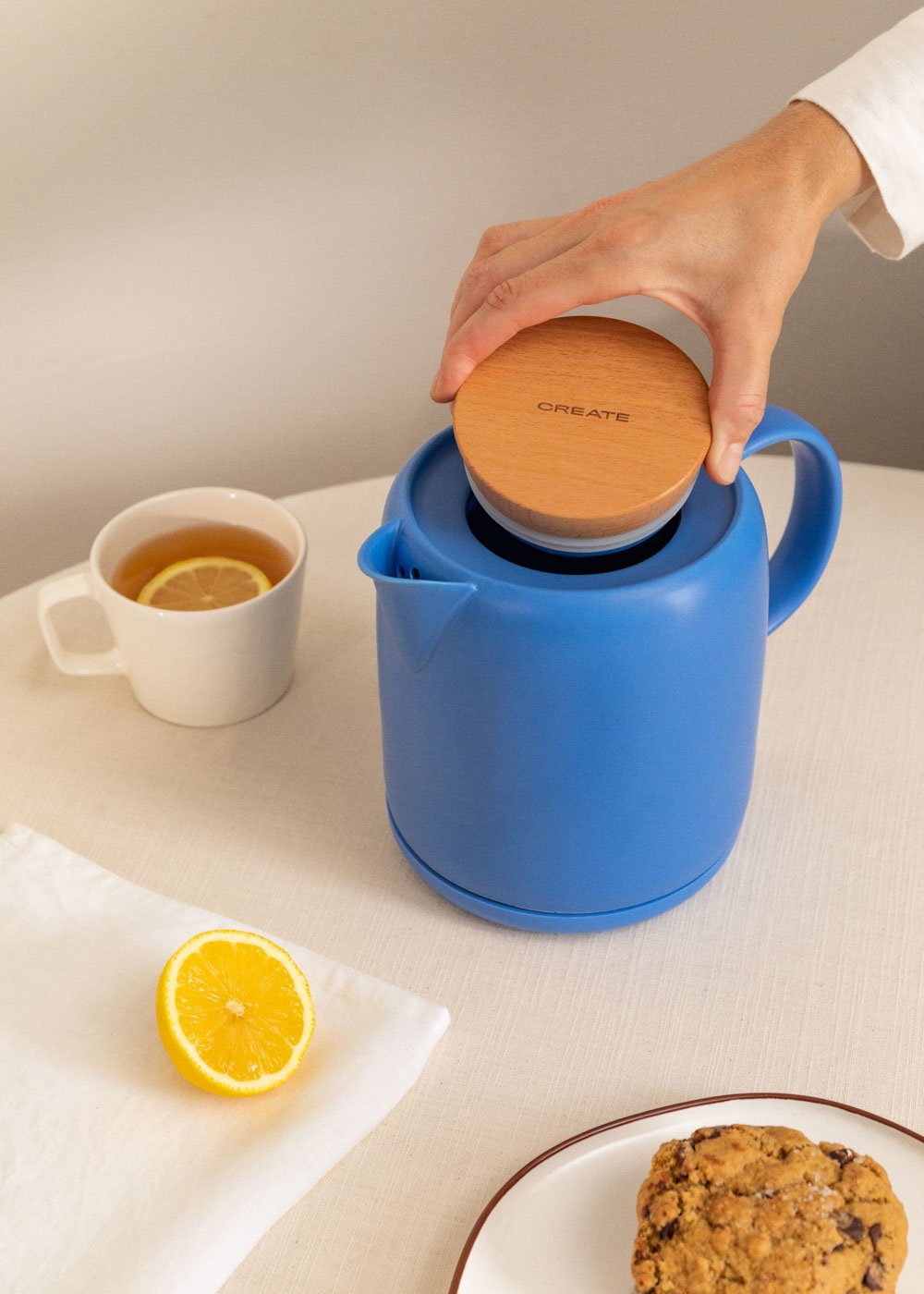CREATE - KETTLE CERAMIC - Bollitore elettrico in ceramica da 1 L