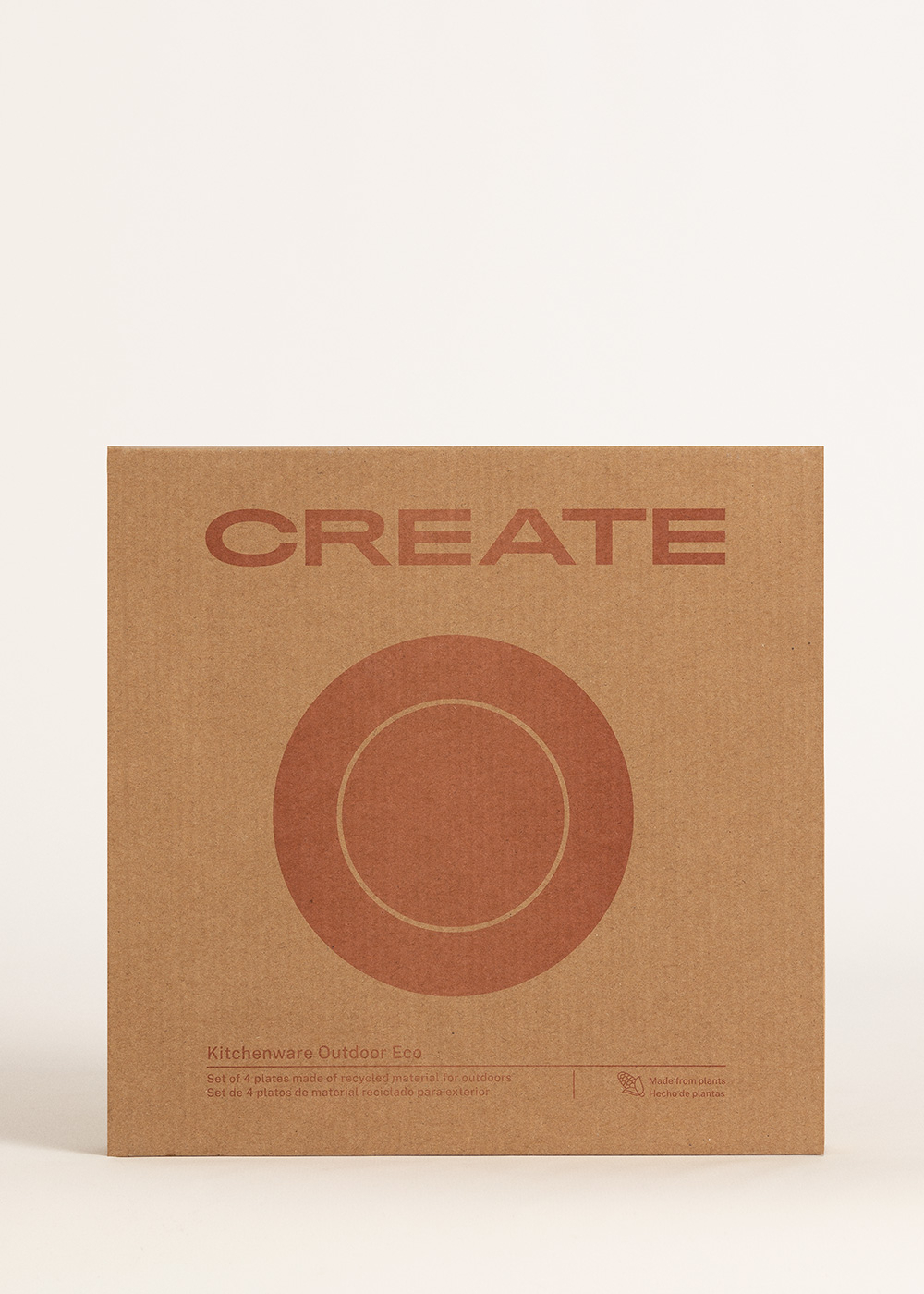 CREATE - KITCHENWARE OUTDOOR ECO - Set 4 piatti da esterno
