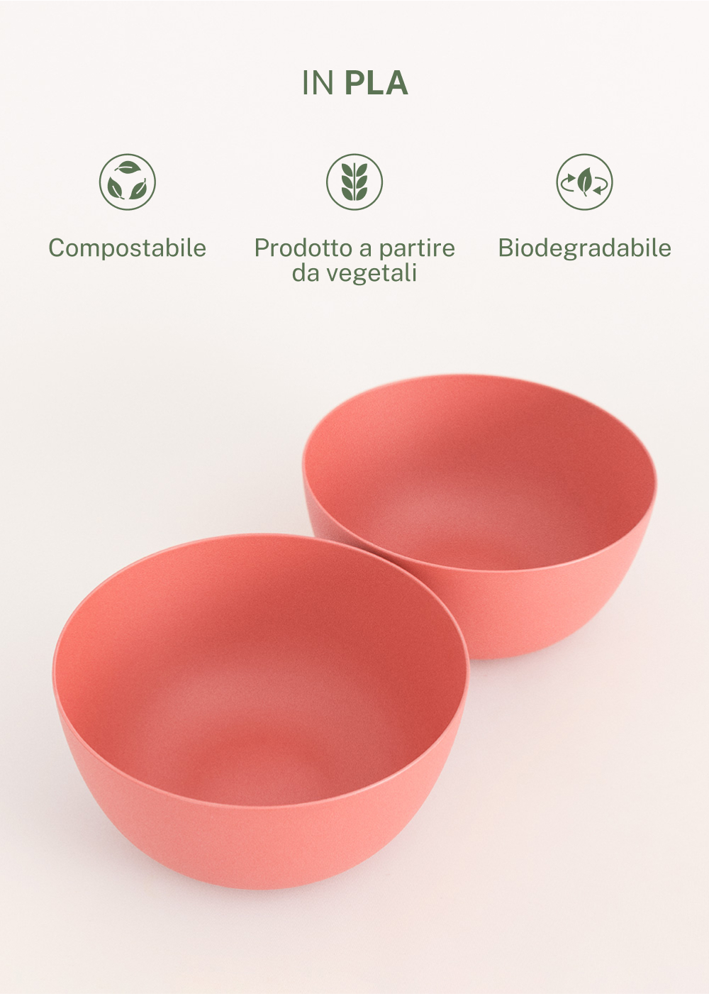 CREATE - KITCHENWARE OUTDOOR ECO - Set di 2 ciotole piccole da esterno