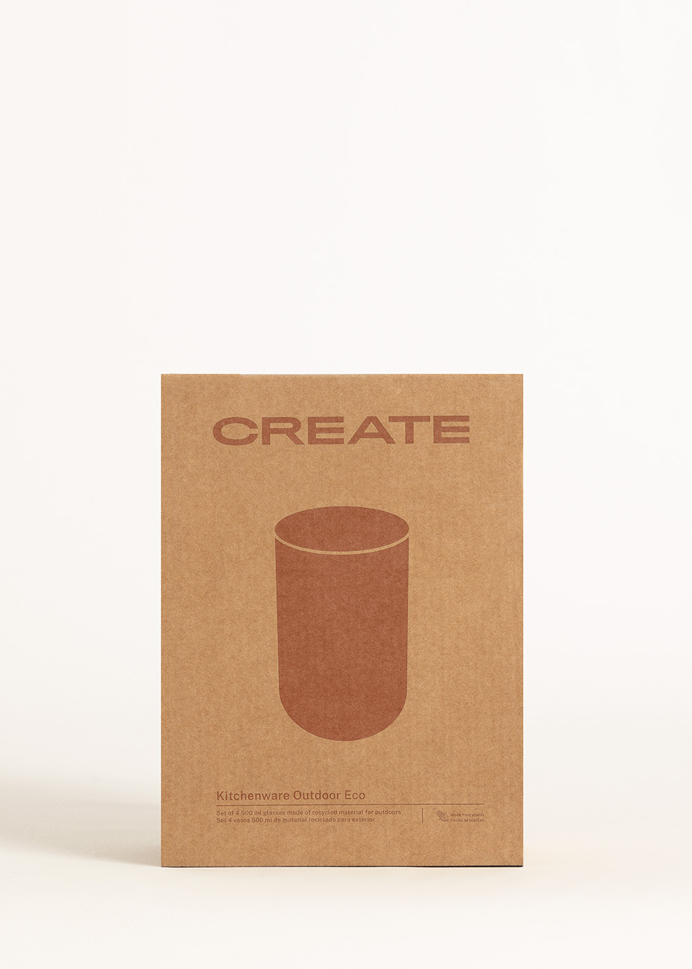 CREATE - KITCHENWARE OUTDOOR ECO - Set di brocca da 2 L e 4 bicchieri da 500 ml