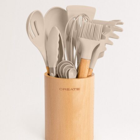 CREATE - KITCHENWARE STUDIO - Utensili da cucina in legno e silicone