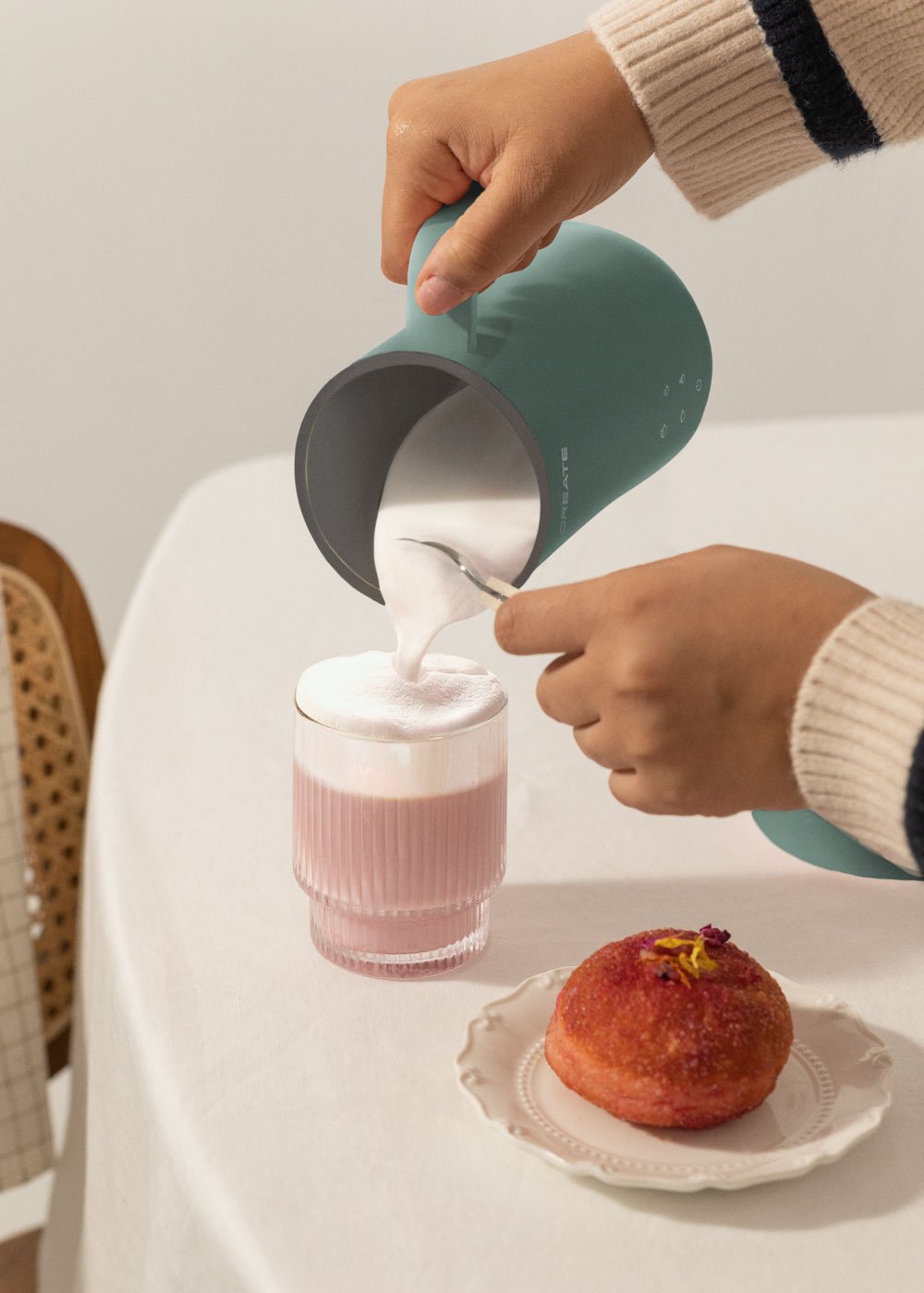 CREATE - MILK FROTHER STUDIO - Montalatte e scalda latte e cioccolata