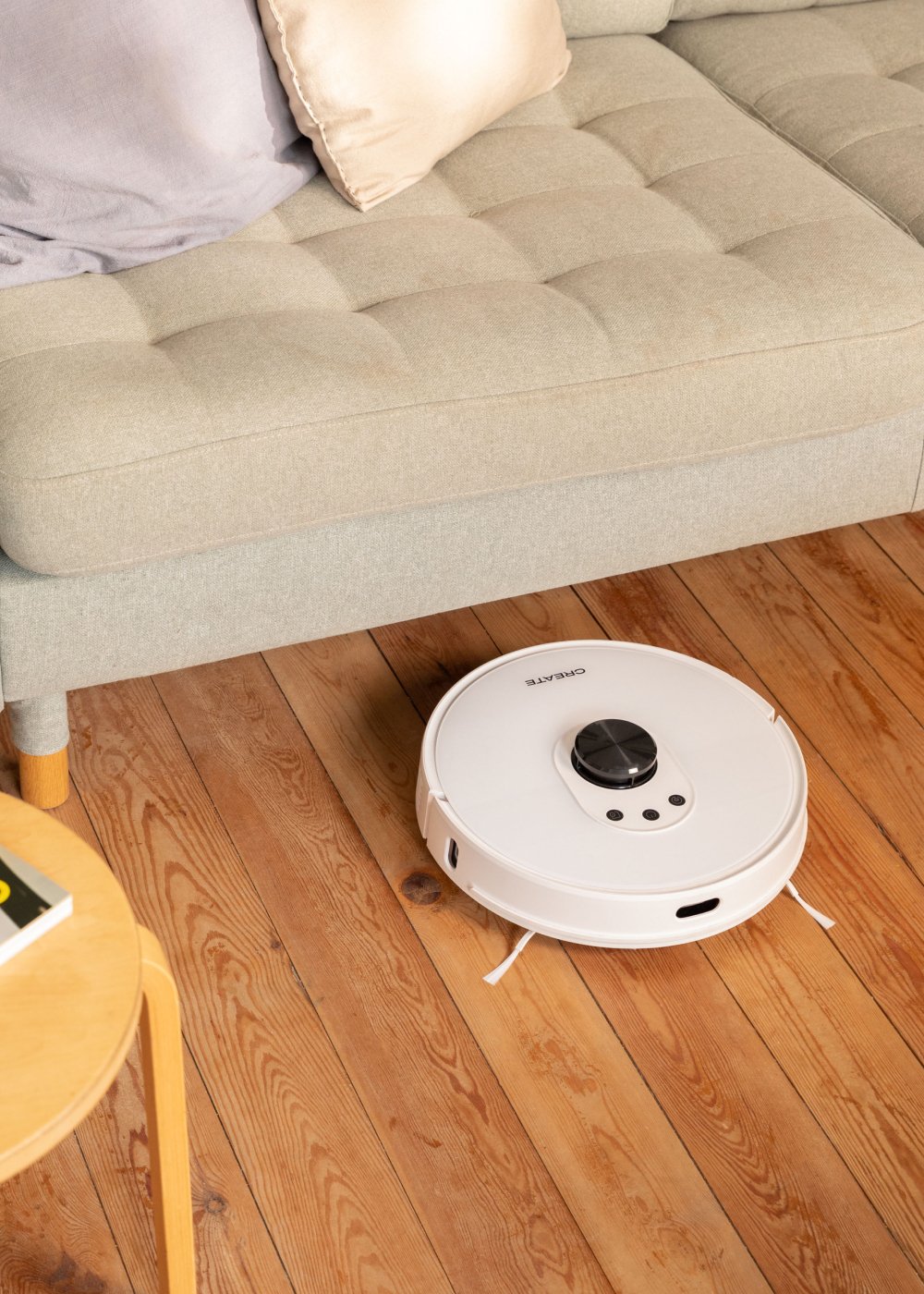 CREATE - NETBOT LS27 - Robot aspirapolvere lavapavimenti laser con base per autosvuotamento 2700Pa