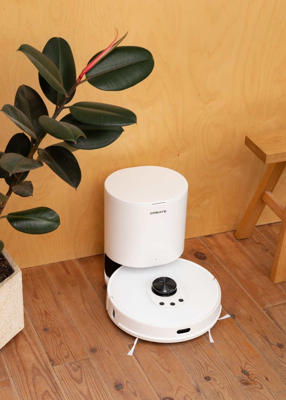 CREATE - NETBOT LS27 - Robot aspirapolvere lavapavimenti laser con base per autosvuotamento 2700Pa