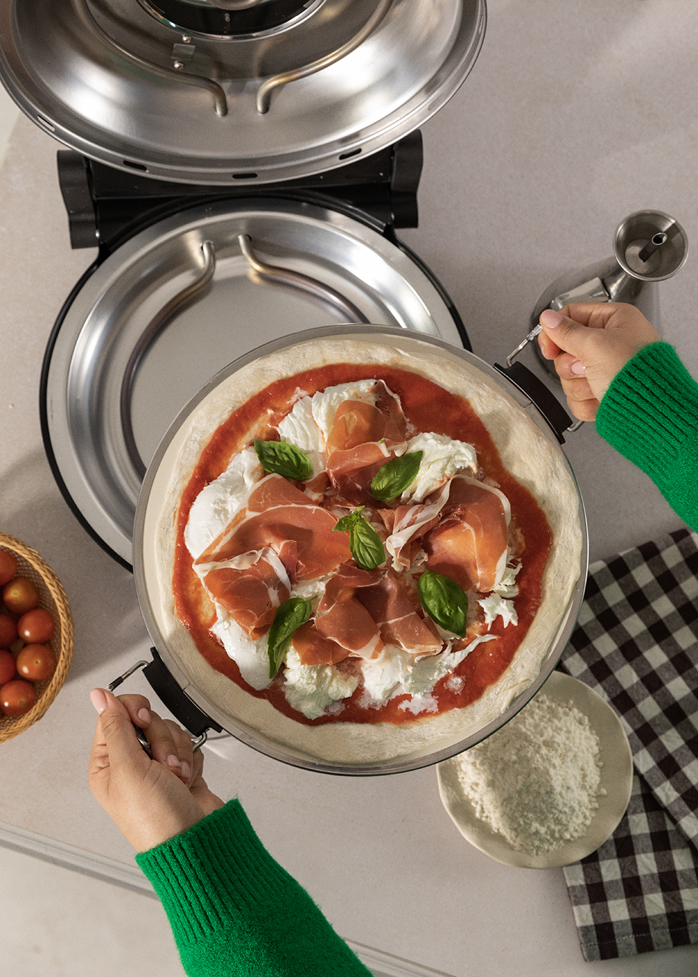 CREATE - PIZZA MAKER - Forno elettrico con pietra refrattaria