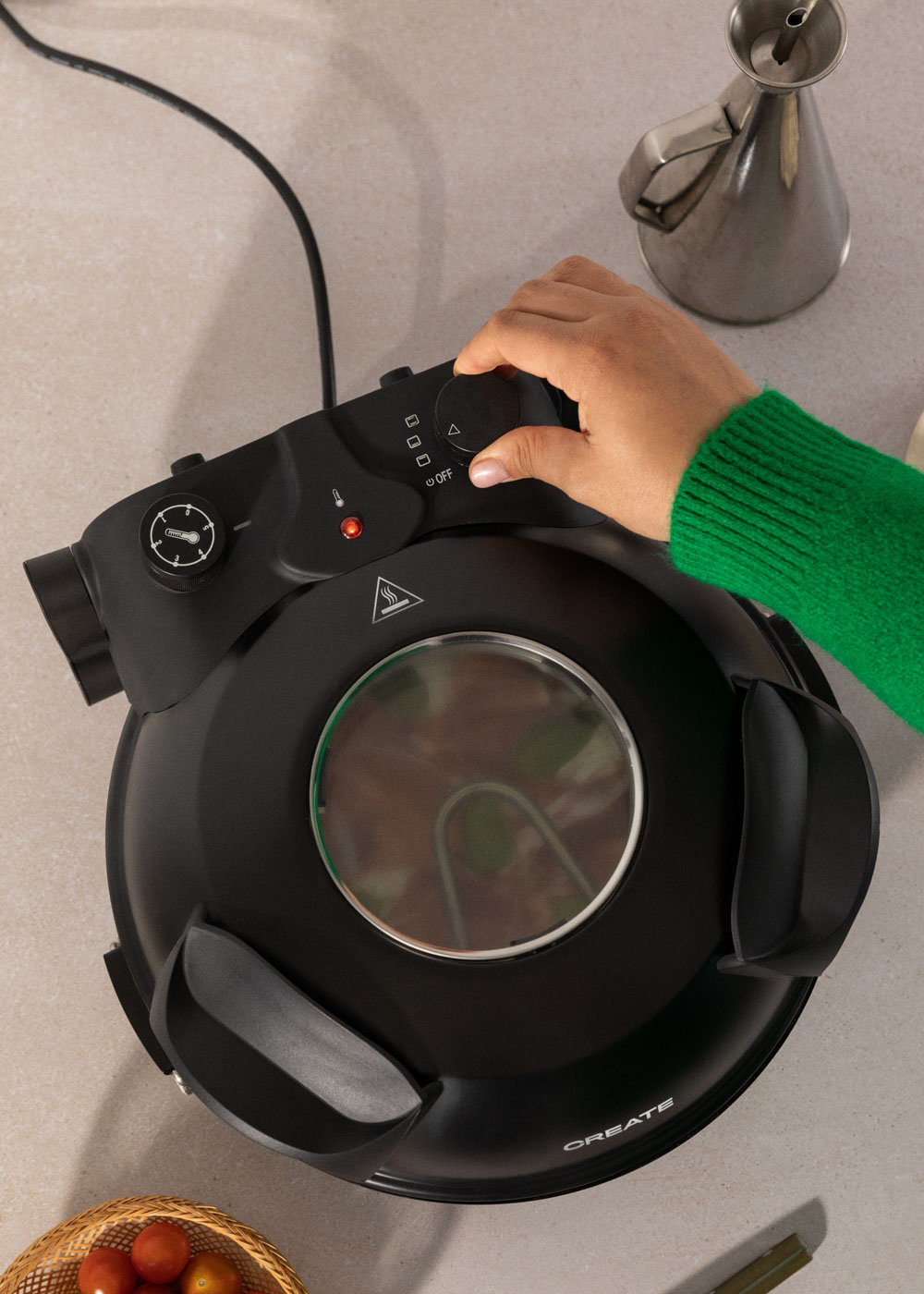 CREATE - PIZZA MAKER - Forno elettrico con pietra refrattaria