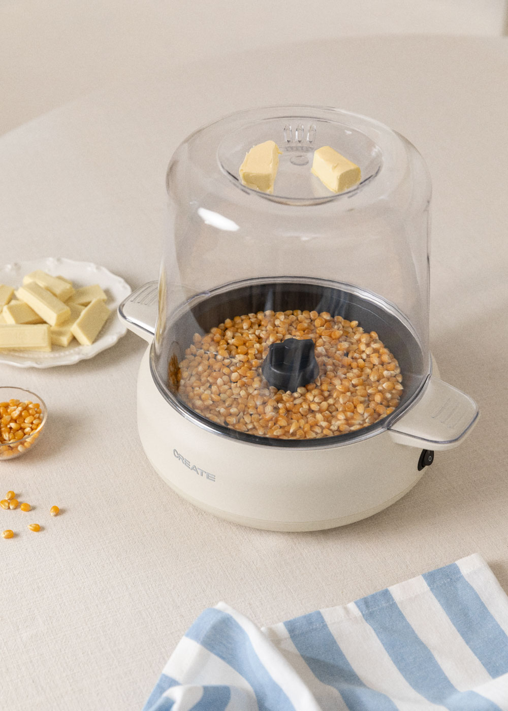 CREATE - POPCORN MAKER STUDIO - Macchina per popcorn con sciogli-burro