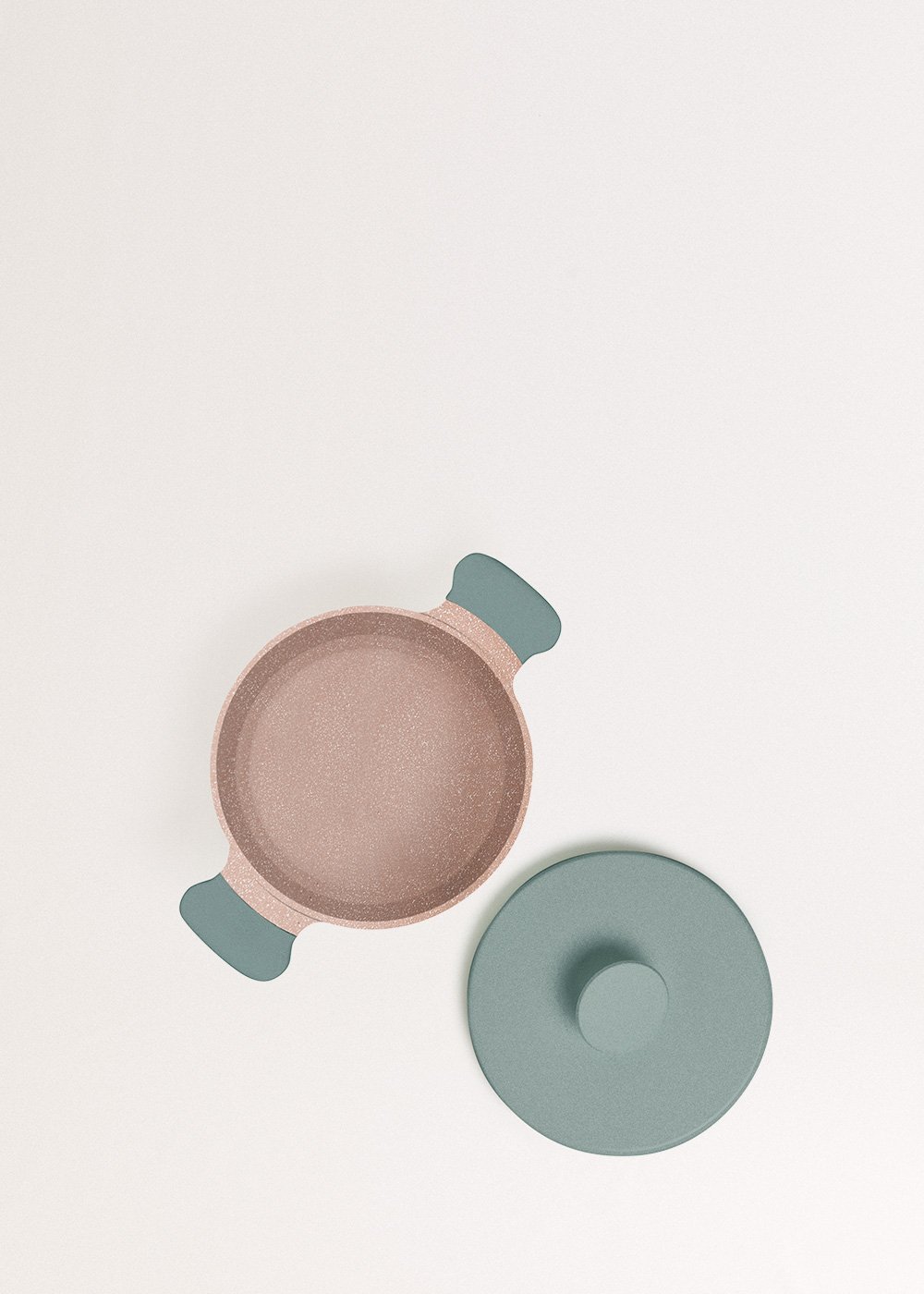 CREATE - POT STUDIO - Pentola in alluminio fuso e manici in bachelite