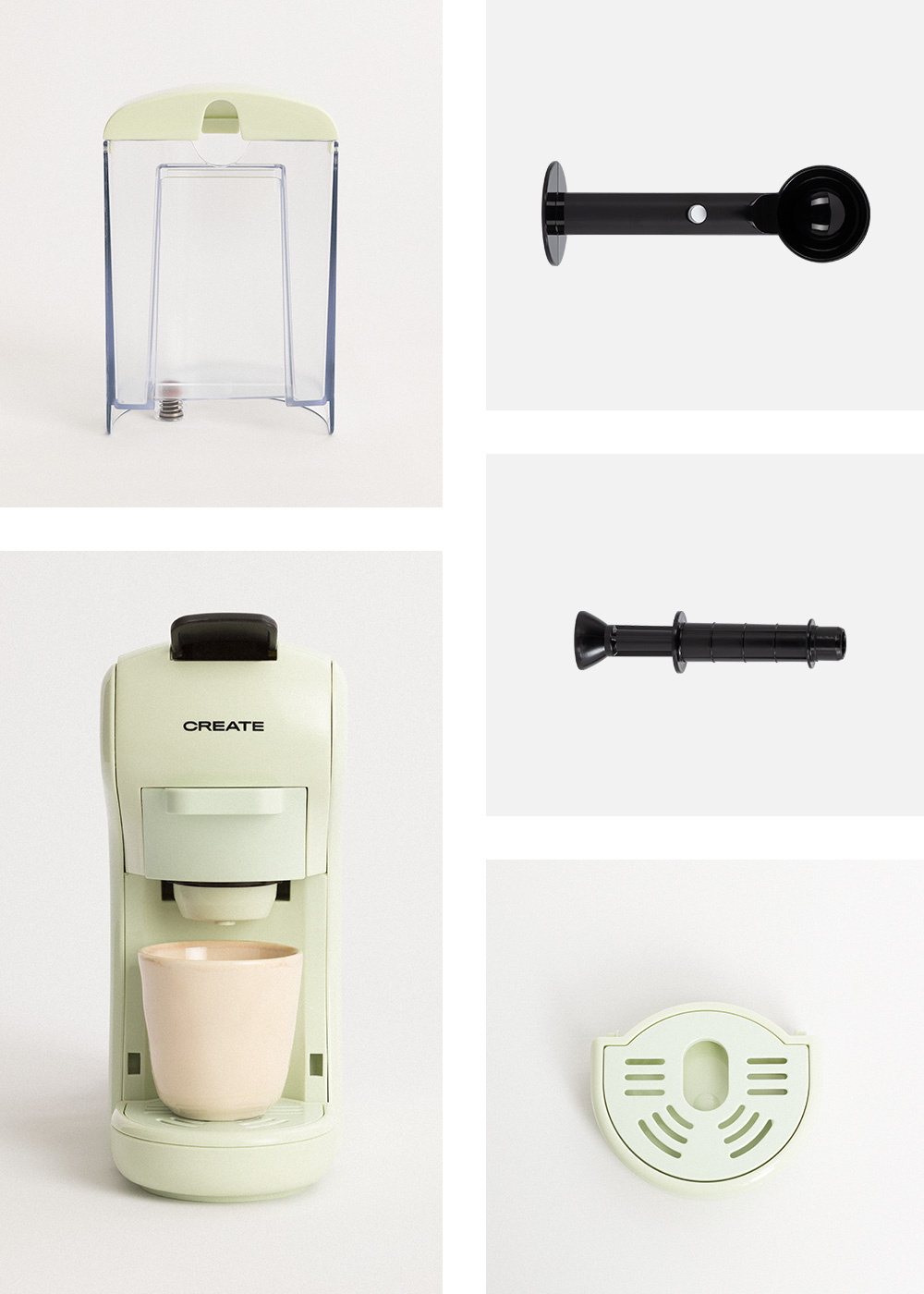 CREATE - POTTS - Macchina per caffè multicapsula e caffè macinato