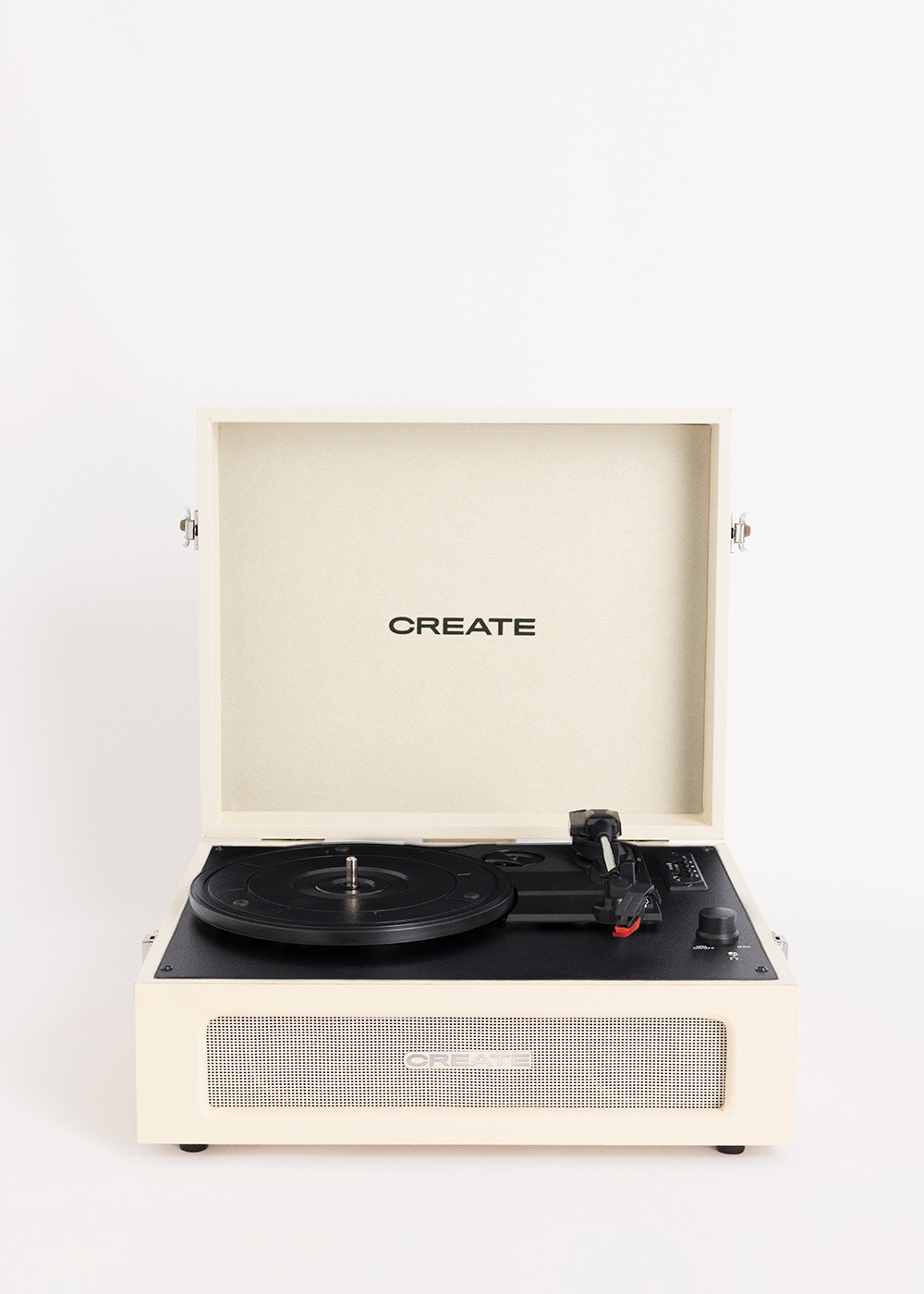 CREATE - RECORD PLAYER COMPACT - Giradischi retrò con Bluetooth, USB, SD, MicroSD e MP3