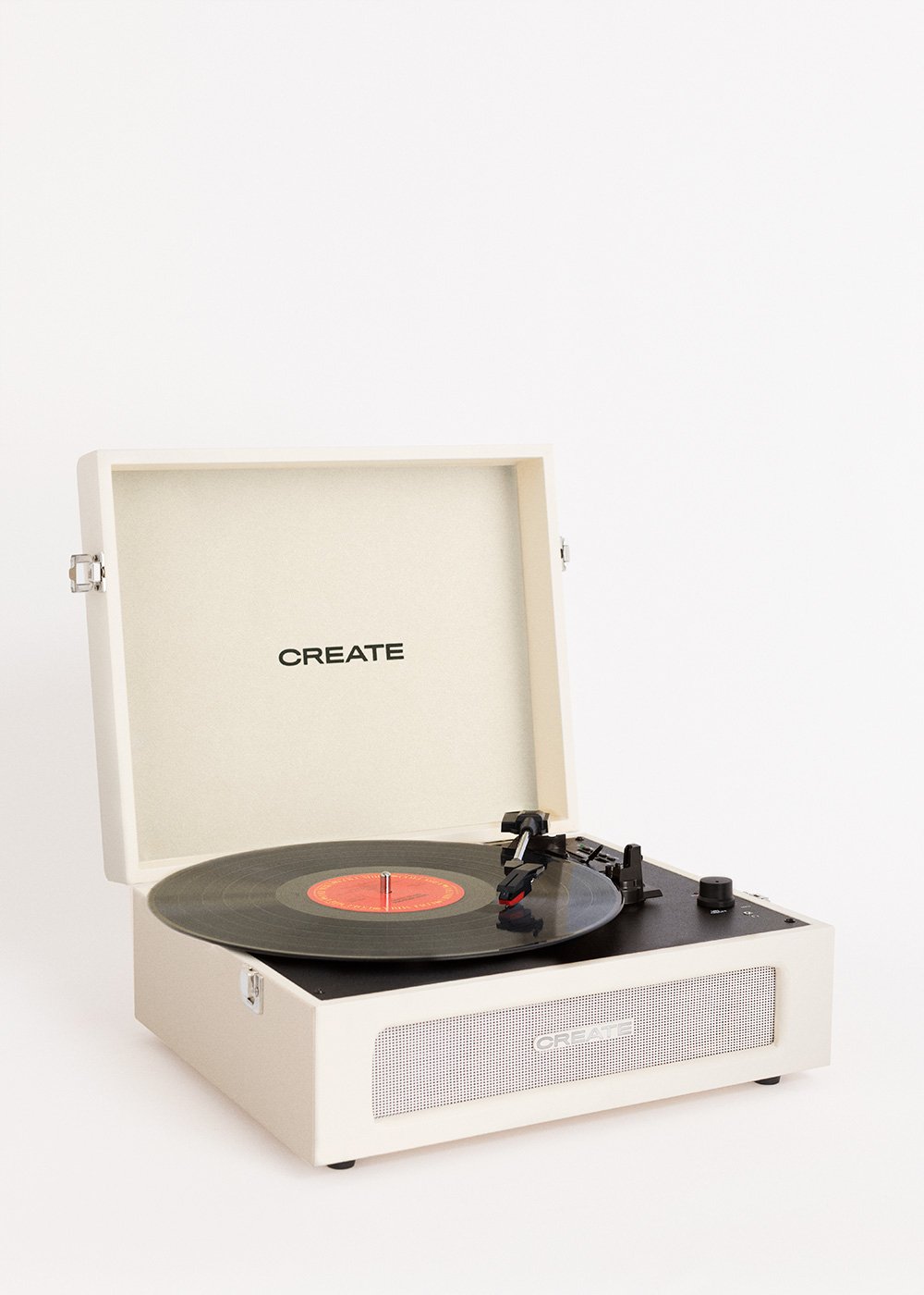 CREATE - RECORD PLAYER COMPACT - Giradischi retrò con Bluetooth, USB, SD, MicroSD e MP3