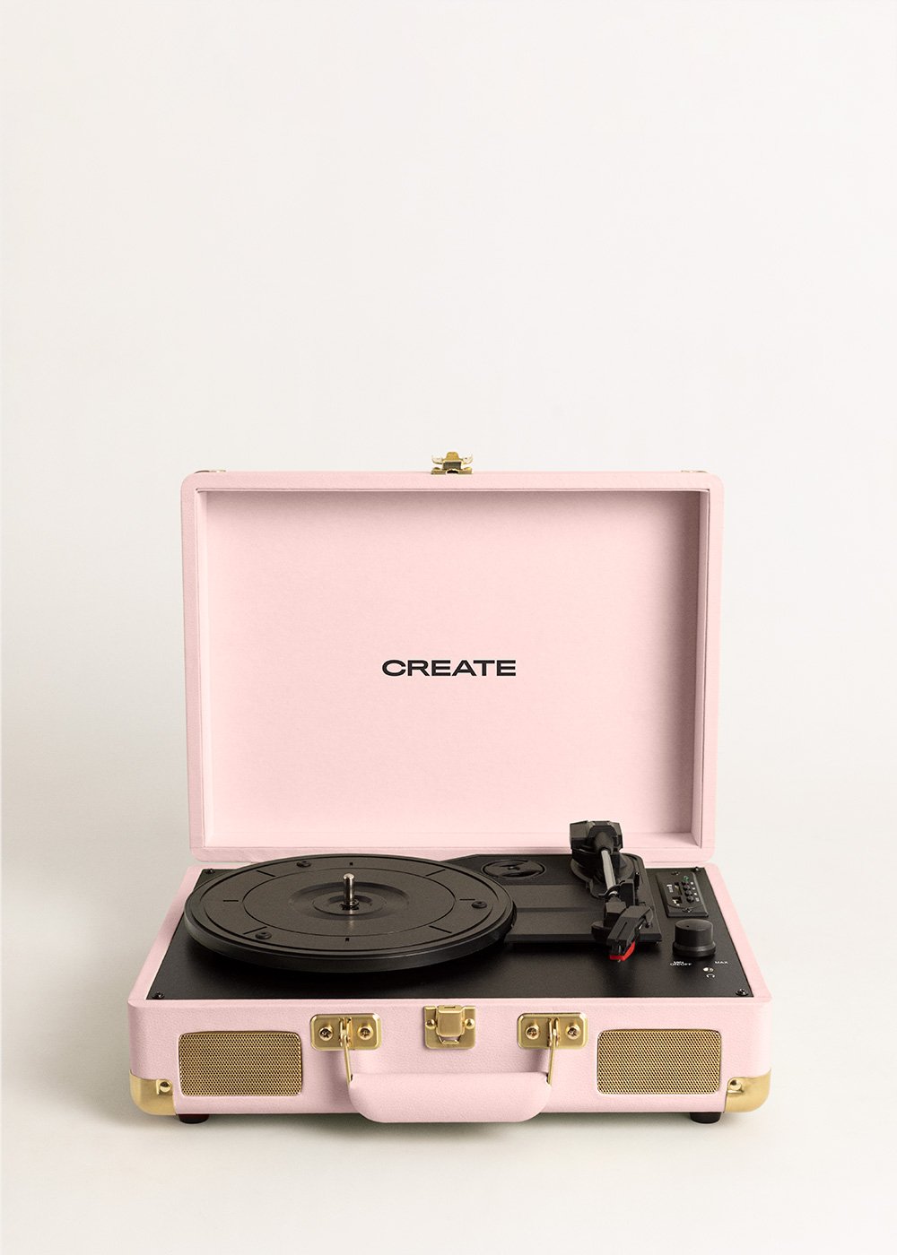 CREATE - RECORD PLAYER POP - Giradischi portatile a valigetta con Bluetooth USB, SD, MicroSD e MP3