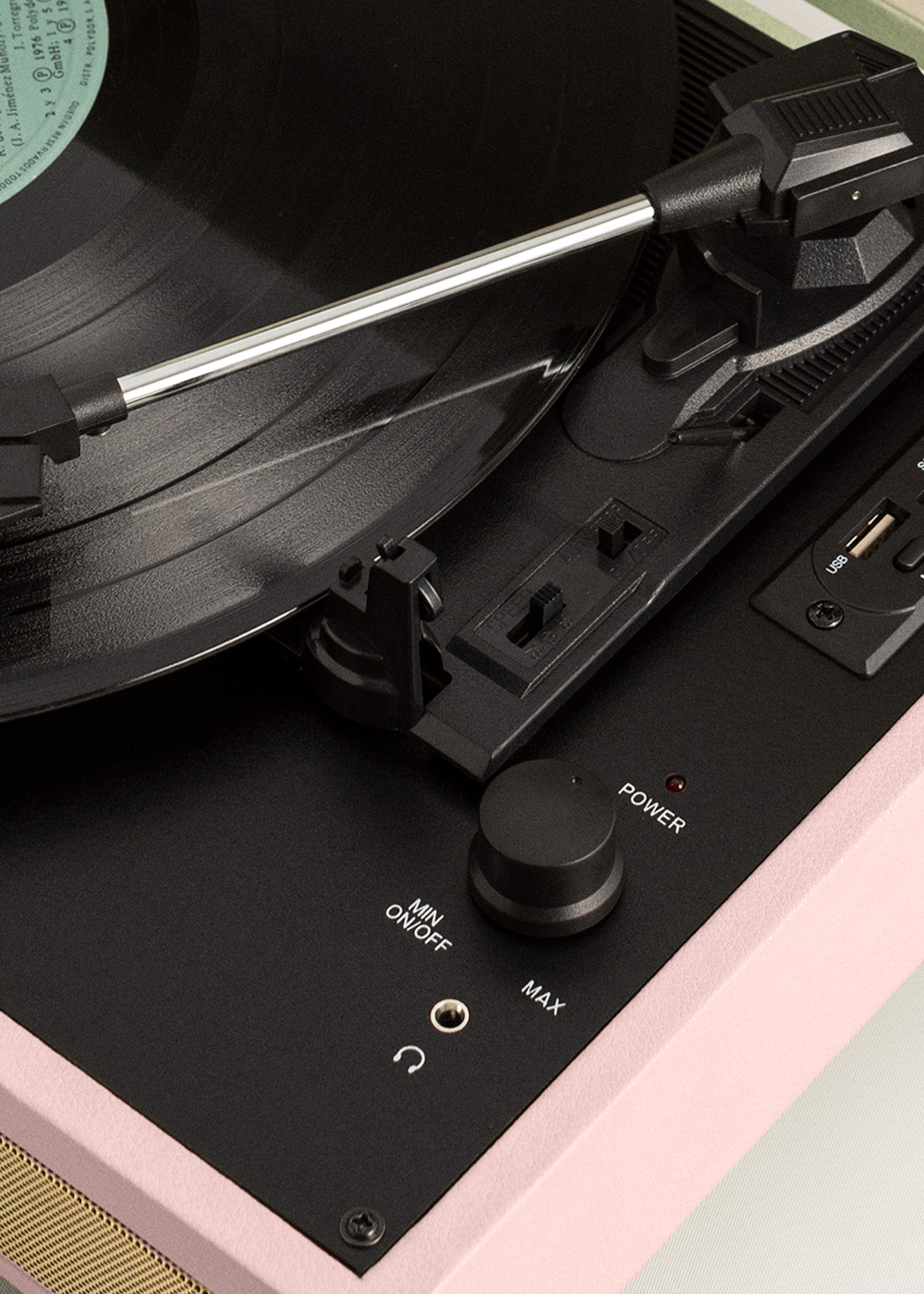 CREATE - RECORD PLAYER POP - Giradischi portatile a valigetta con Bluetooth USB, SD, MicroSD e MP3