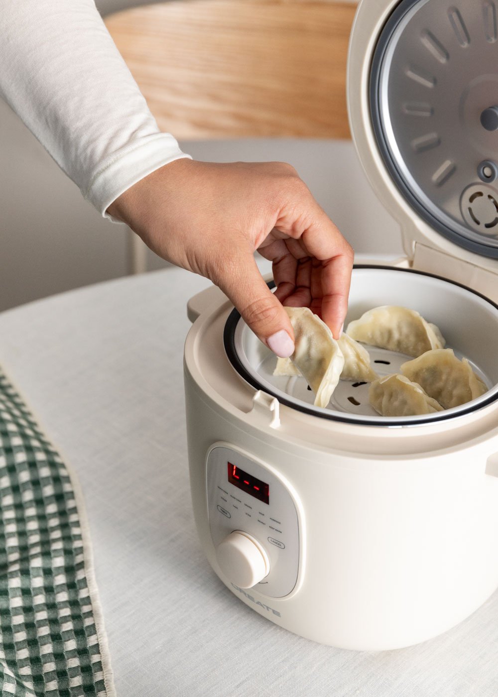 CREATE - RICE COOKER STUDIO - Cuociriso elettrico da 2L con cestello per vapore