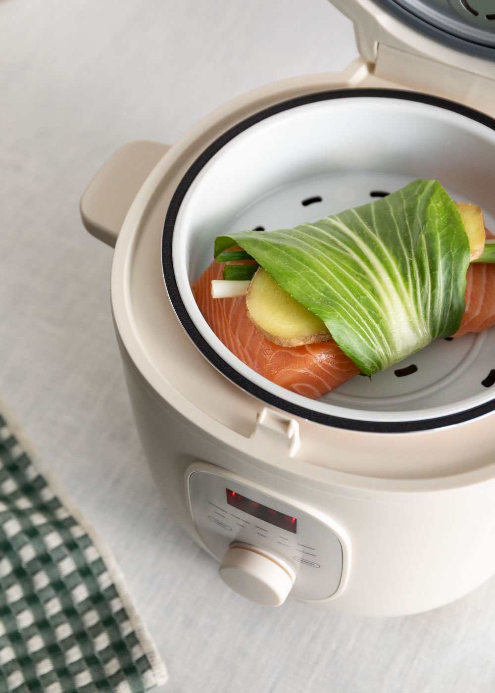 CREATE - RICE COOKER STUDIO - Cuociriso elettrico da 2L con cestello per vapore