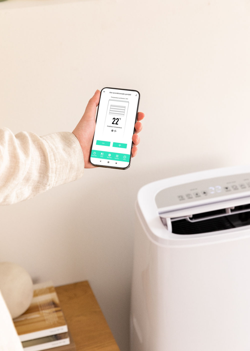 CREATE - SILKAIR CONNECT ELITE PRO - Condizionatore portatile 4 in 1 WiFi 14000 BTU con pompa di calore