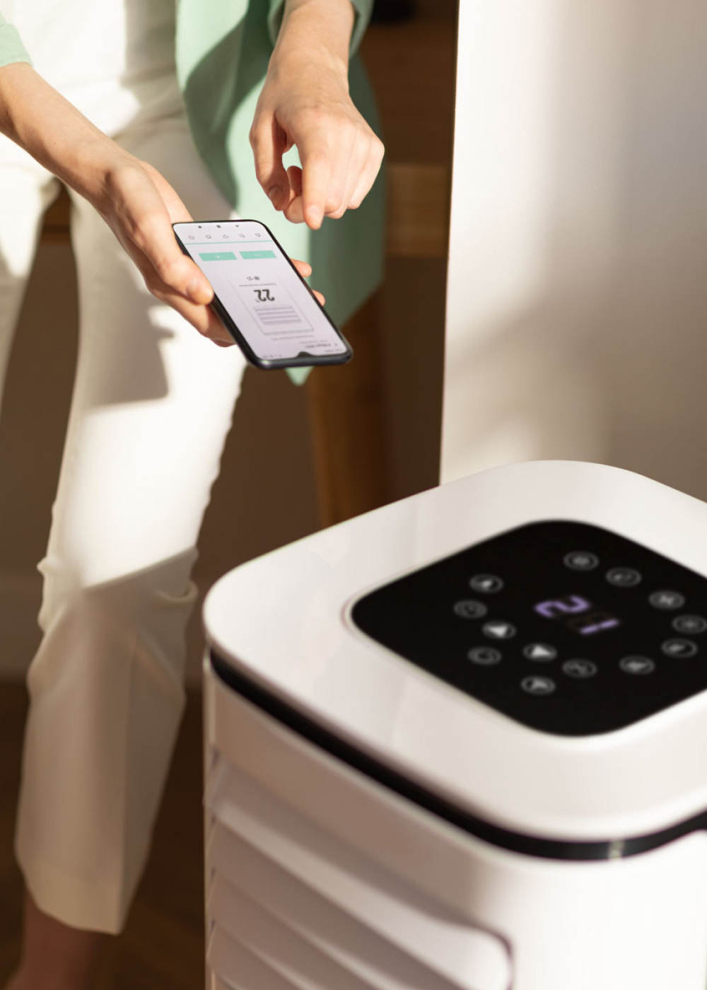 CREATE - SILKAIR CONNECT PRO - Climatizzatore portatile 4 in 1 WiFi 9000 BTU con pompa di calore