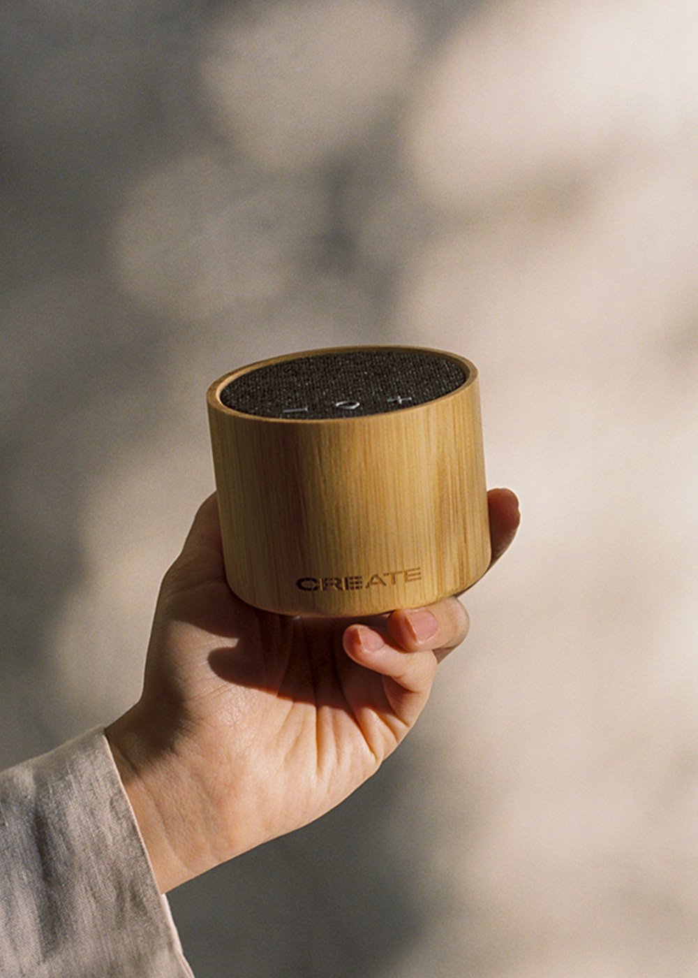 CREATE - SPEAKER MINI BAMBOO - Altoparlante Speaker Bluetooth in bambù