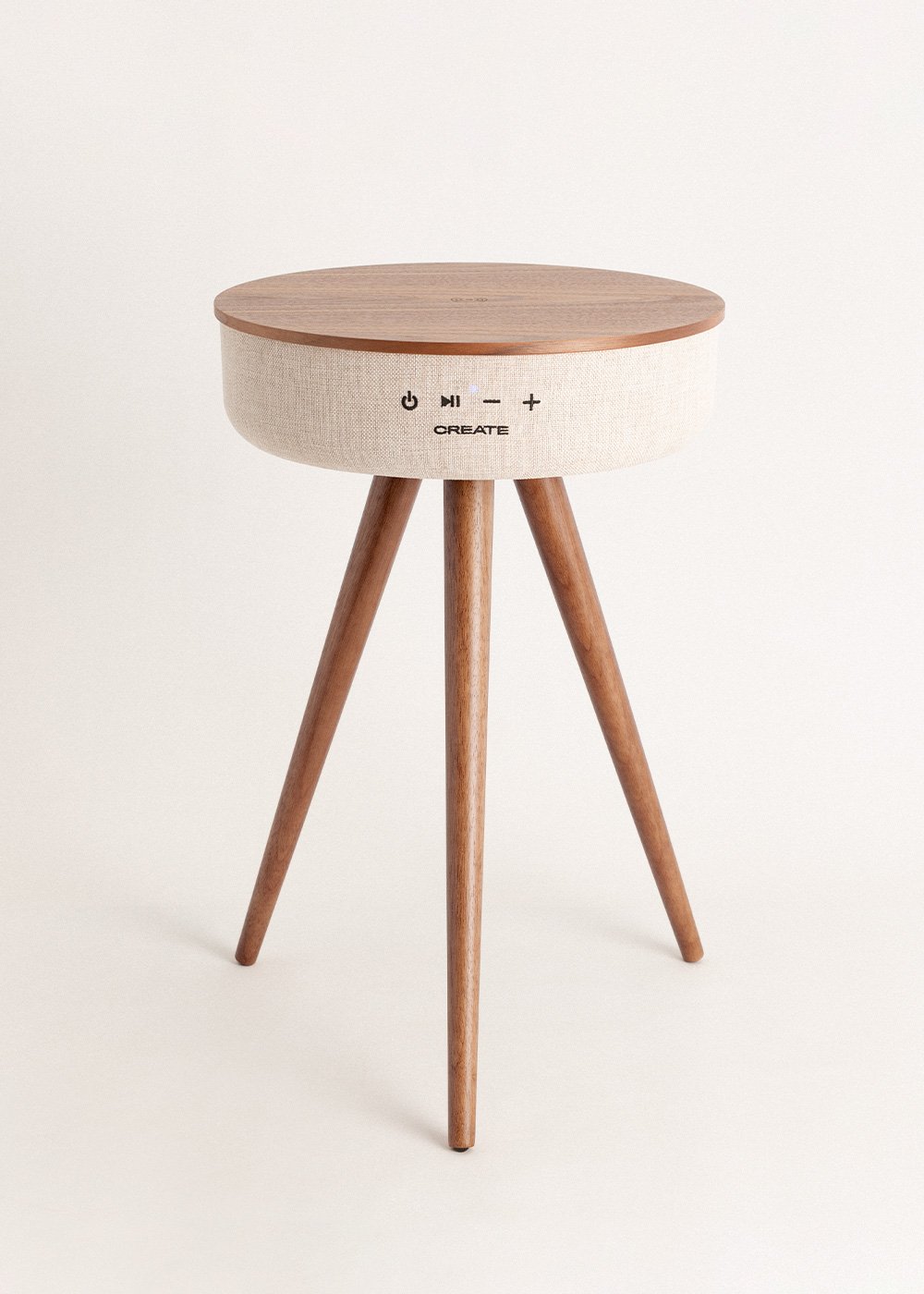 CREATE - SPEAKER TABLE 360 - Tavolo speaker con suono omnidirezionale a 360°, bluetooth e caricatore wireless