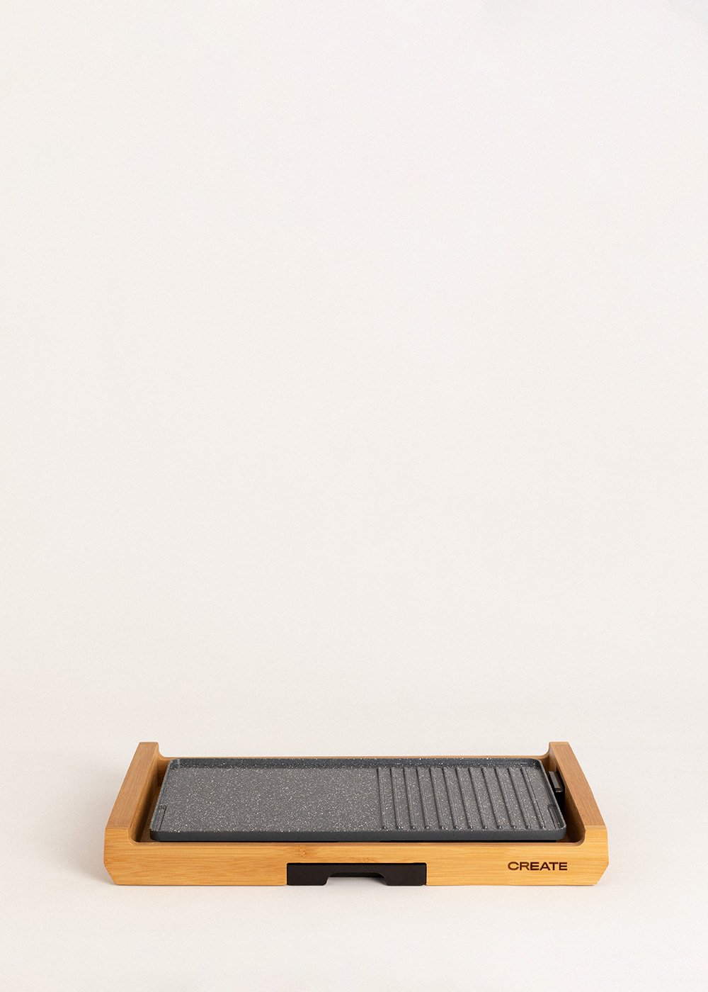 CREATE - STONE FLAT BAMBOO - Piastra Grill elettrica 1800W