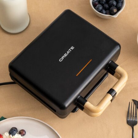 CREATE - STONE STUDIO - Tostiera per panini, grill e waffle con piastre intercambiabili