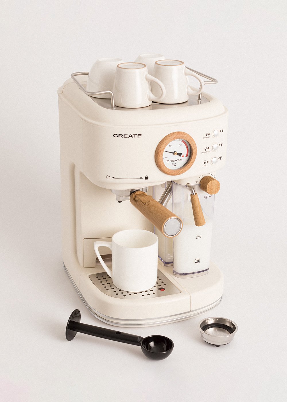 CREATE - THERA RETRO PRO - Macchina per caffè espresso semiautomatica da 20 bar