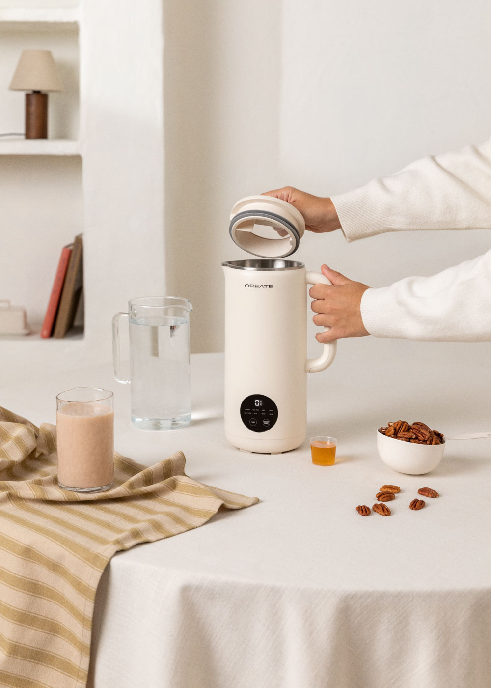 CREATE - VEGAN MILK MAKER STUDIO - Macchina multifunzione per bevande vegetali da 850 ml