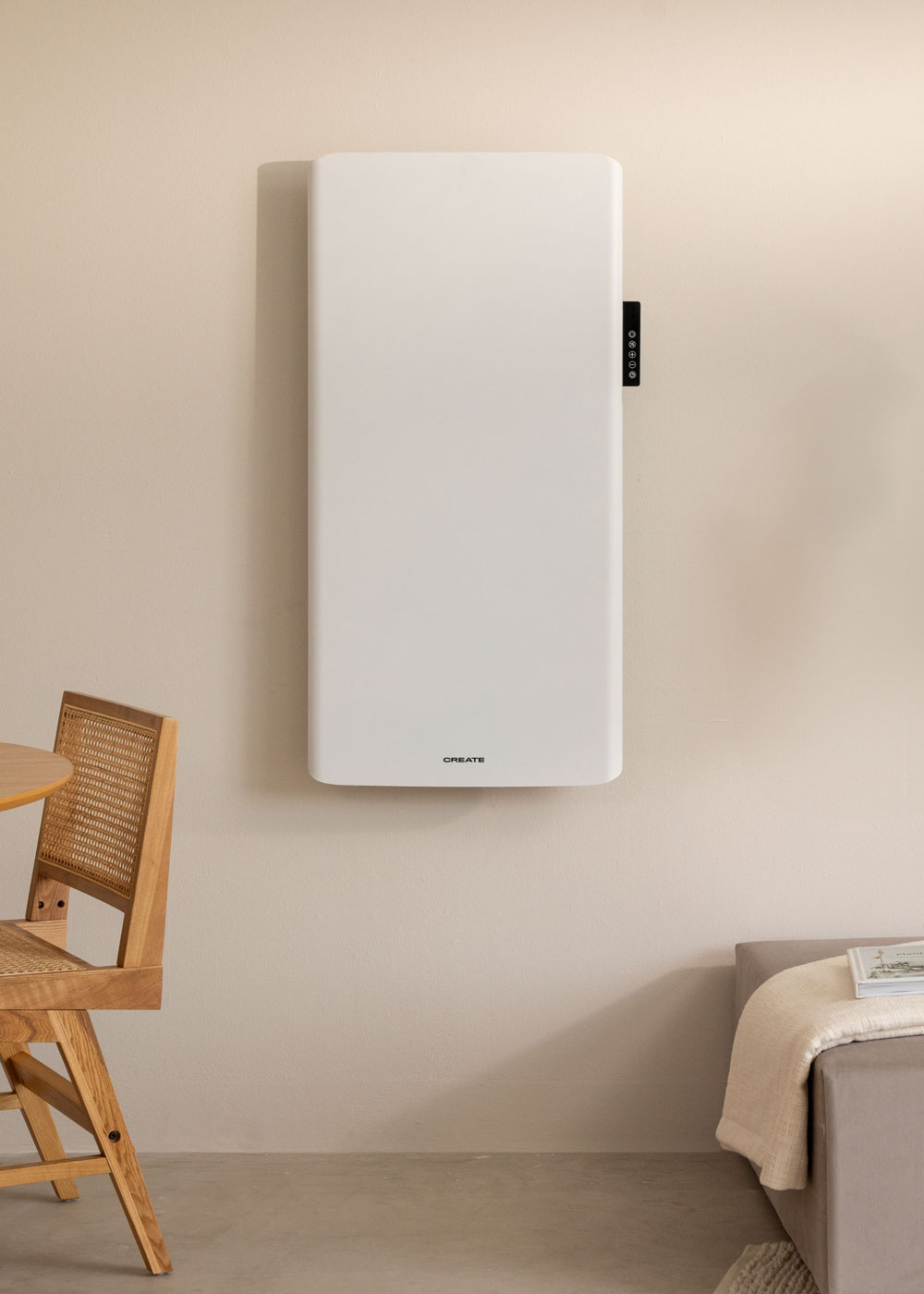 CREATE - WARM CLEAR - Termoconvettore elettrico da parete con WiFi