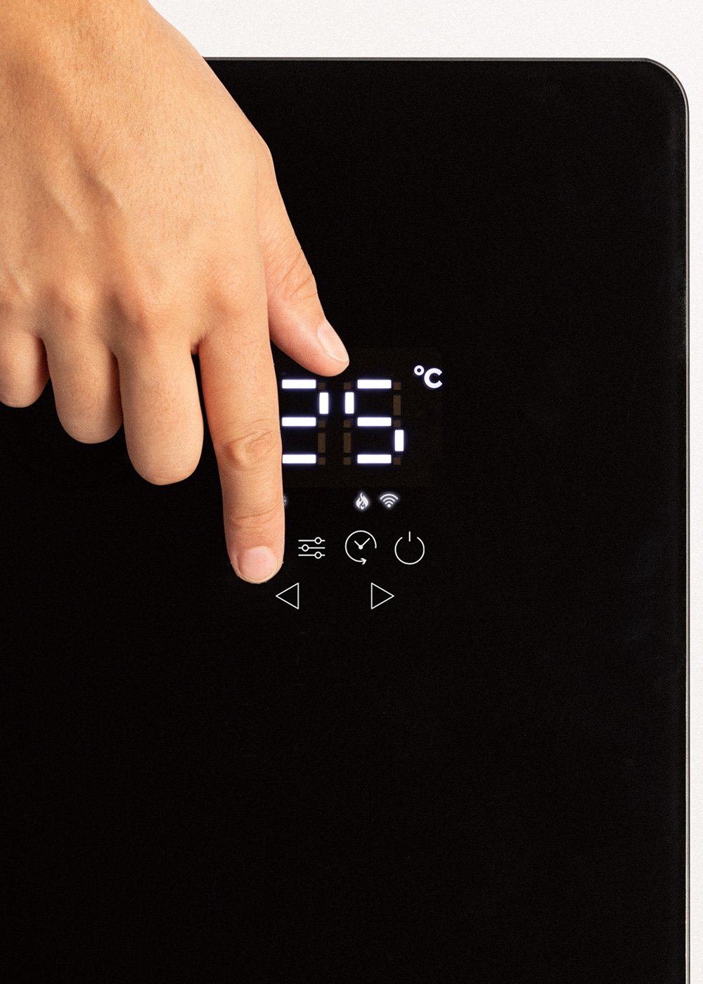 CREATE - WARM CRYSTAL 1500W - Termoconvettore elettrico in vetro con WiFi