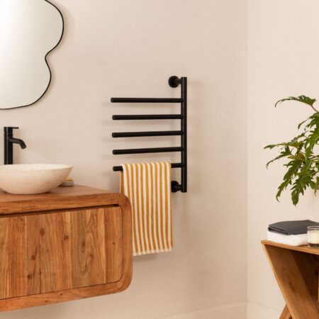 CREATE - WARM TOWEL MINIMAL - Scaldasalviette elettrico con barre girevoli 180º