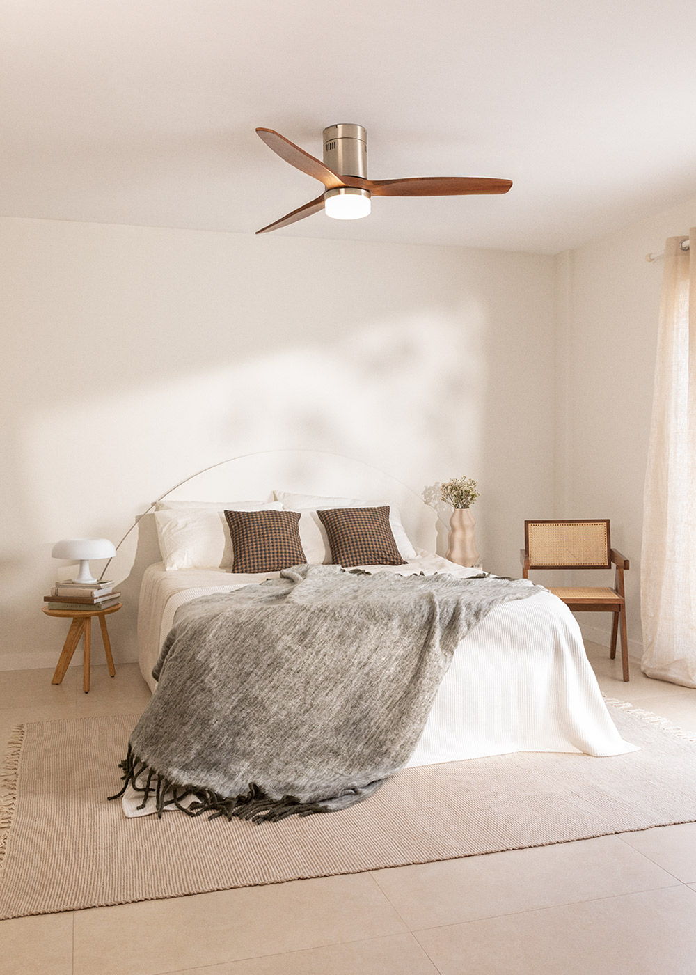 CREATE - WIND CALM - Ventilatore da soffitto 40W silenzioso Ø132 cm 100% legno