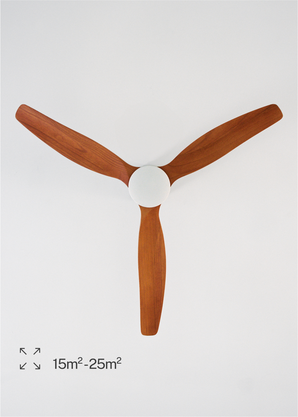 CREATE - WIND CALM - Ventilatore da soffitto 40W silenzioso Ø132 cm 100% legno