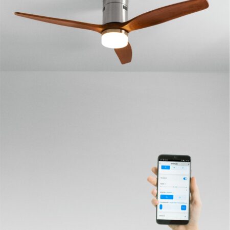 CREATE - WIND CALM - Ventilatore da soffitto 40W silenzioso Ø132 cm 100% legno