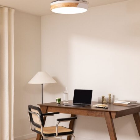 CREATE - WIND CLEAR - Ventilatore da soffitto 40W silenzioso Ø108cm lame retrattili con luce LED da 36W