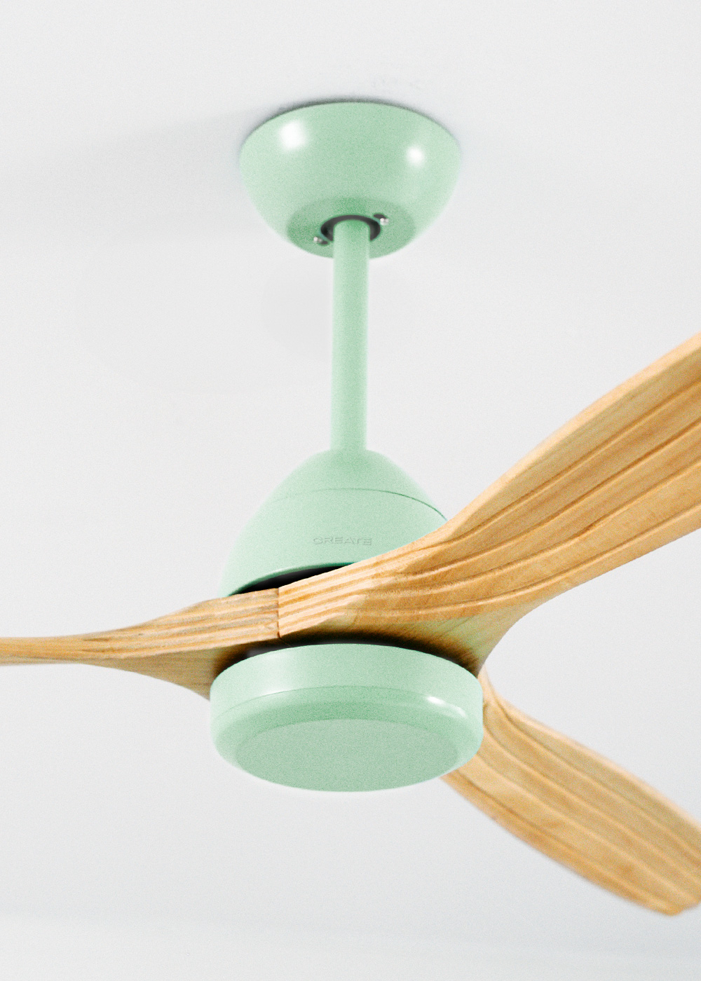 CREATE - WIND CUP - Ventilatore da soffitto 40W silenzioso Ø132 cm 100% legno